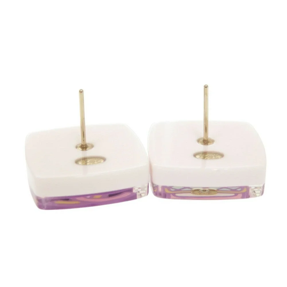 CHANEL Pink Logo Earrings - Picture 6 of 7